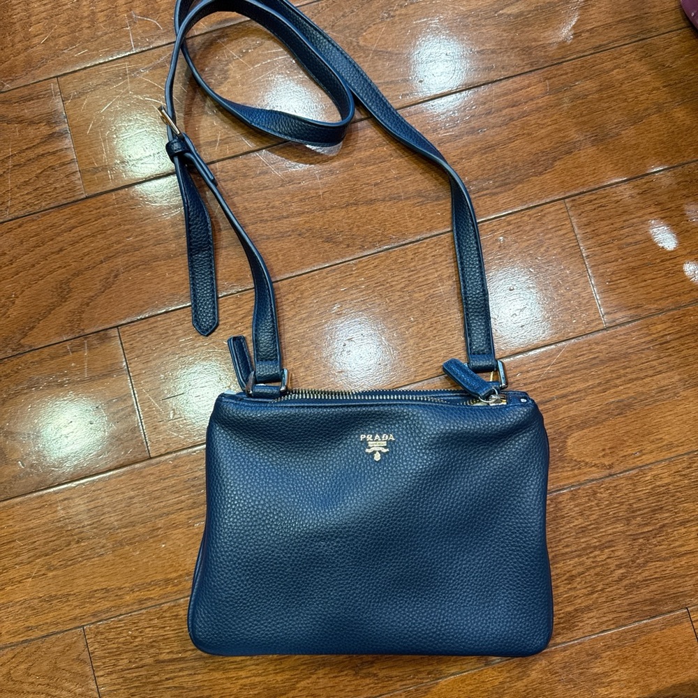 Prada Navy Crossbody Bag